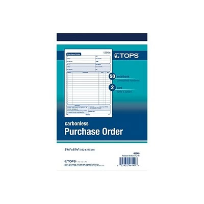 Cheap ❤️ Tops® Carbonless Purchase Order Books TOPS 2-Part Carbonless Purchase Requisitions Book, 7.94"L X 5.56"W, 50 Forms/Book, Each (TOP 46140) 🔥 - Image 2