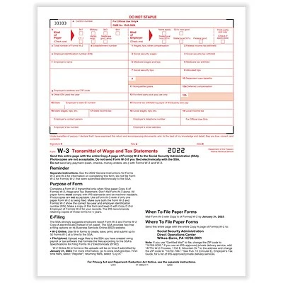Budget 🎉 Tax Forms ComplyRight W-3 Transmittal Tax Form, 10/Pack (520010) 🔔