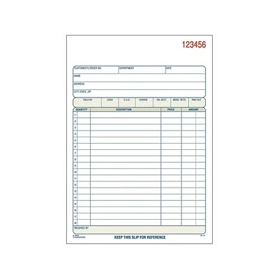 Cheap 🎉 Adams Carbonless Sales Order Books Adams 2-Part Carbonless Sales Orders Book, 5.56"W X 8.44"L, 50 Forms/Book (DC5805) 🧨 - Image 2