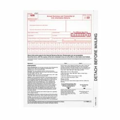 Buy 🛒 TOPS 2022 1096 Tax Forms, White, 25/Pack (L109625) 🤩