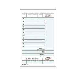 Top 10 👍 Business Forms Adams 2-Part Carbonless Guest Checks Book, 4.25"L X 7.25"W, 250 Forms/Book, Each (947SWC) 👏