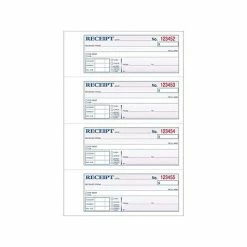 Discount ⭐ Business Forms Adams 3-Part Carbonless Receipts Hardbound Book, 2.75"L X 7"W, 200 Forms/Hardbound Book (TCH1185) ✔️