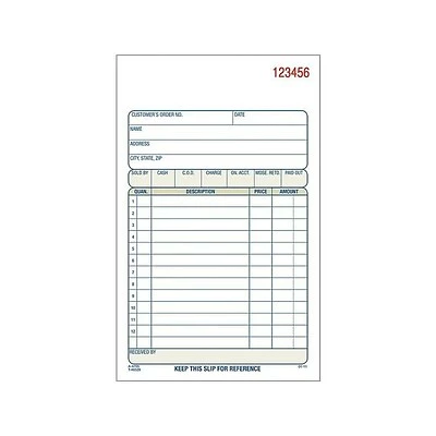 Discount 🔔 Adams Carbonless Sales Order Books Adams 2-Part Carbonless Sales Orders Pad, 4.19"W X 7.19"L, 50 Forms/Pad, 3/Pack (ABF DC4705-3) 🔥