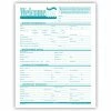Flash Sale ⭐ Dental Health History & Registration Forms Medical Arts Press® Dental Registration And History Form, Welcome, Toothbrush, Teal Design, No Punch 👏