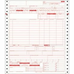 Wholesale 🛒 TOPS HR & Medical Forms UB04 Health Care Form, Revised, HCFA Compliant, 1-Part Continuous, White, 20# Paper, Detached Size Of 8 1/2" X 11" 🔥