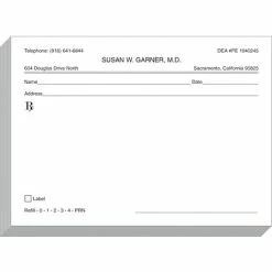 Outlet 🔥 Single Copy Rx Blanks Medical Arts Press® Rx Blanks; Single Copy, Horizontal, 5-1/2x4" 🎁