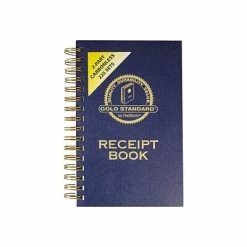 Brand new 👍 Rediform® Gold Standard Receipt Book Rediform Gold Standard 2-Part Carbonless Receipts Book, 5"L X 2.75"W, 225 Forms/Book (8L829) 😉