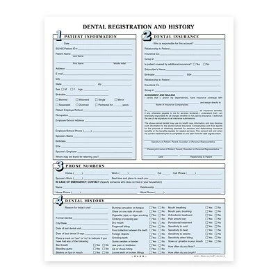 Best deal 😀 Quill Brand Custom Dentistry Custom Dental Registration Forms, 8-1/2" X 11", 250 Sheets Per Pack 😉