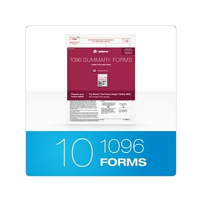 Best reviews of 🎁 W-2 Individual Forms Adams 2022 1096 Tax Form, White, 10/Pack (STAX1096-22) ⌛ - Image 2
