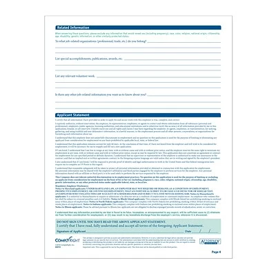 Top 10 🛒 ComplyRight™ Job Application ComplyRight™ 50-State Job Application (Long Form), Pack Of 50 (A0019) 🤩 - Image 2