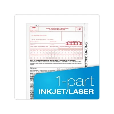 Best reviews of 🎁 W-2 Individual Forms Adams 2022 1096 Tax Form, White, 10/Pack (STAX1096-22) ⌛ - Image 3