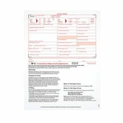 Wholesale ✔️ Tax Forms TOPS W-3 Transmittal Tax Form, 1 Part, White, 8 1/2" X 11", 25 Forms/ Pack ✔️