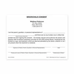 Budget 🎁 Quill Brand Custom General Medical Custom Minor/Child Consent Form Slips, 5-1/2" X 4", 100 Sheets Per Pad 🥰