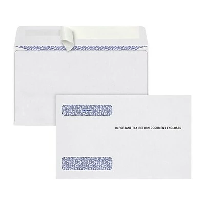 Best reviews of 🔥 Envelopes TOPS Self Seal Security Tinted Double Window W-2 Tax Form Envelope, White, 200/Pack (7987PS-S) 👏