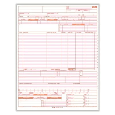 New 💯 HR & Medical Forms TFP UB-04 CMS-1450 1-Part Health Insurance Claims, 2500/Carton (UB04LC) ✔️