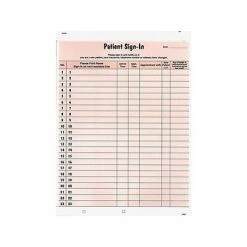 Promo 🎉 Business Forms Tabbies Patient 1-Part Privacy Sign-In Sheets, 125/Pack (14530) ✨