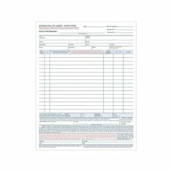 Deals 😀 Bill Of Lading Forms TOPS 3-Part Carbonless Bill Of Lading, 11.44"L X 8.5"W, 50/Pack (TOP 3846) 🧨
