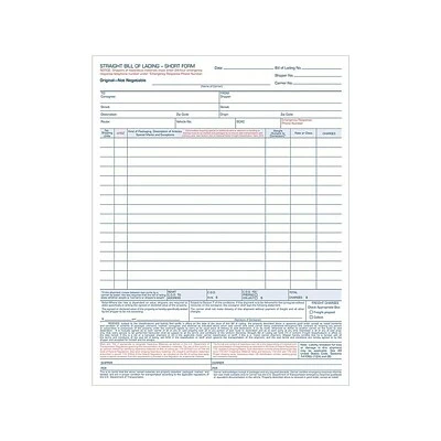 Deals 😀 Bill Of Lading Forms TOPS 3-Part Carbonless Bill Of Lading, 11.44"L X 8.5"W, 50/Pack (TOP 3846) 🧨
