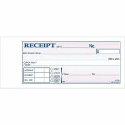 Cheap 🛒 Adams® Business Forms Carbonless Receipt Book Adams Receipts Book, 2.75"L X 7.19"W, 250 Sets/Pack (DC2701) ⭐