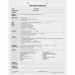 Deals 🌟 Medical Forms Medical Arts Press® Take Home Instructions 😍