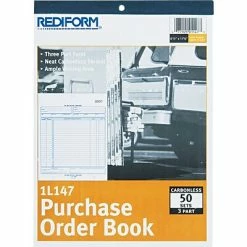 Best Sale ⭐ Business Forms Rediform Purchase Order Book, 3 Parts, Carbonless, 8 1/2" X 11" 😉