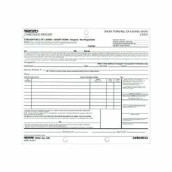 New 💯 Bill Of Lading Forms Rediform Speediset Polypacks Bill Of Lading, 7"L X 8.5"W, 50/Pack (6P695) 👍