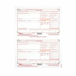 Cheap 👏 W-2 Individual Forms TOPS W-2 Tax Form, 1 Part, Copy A, White, 8 1/2" X 11", 100 Forms/Pack 🧨