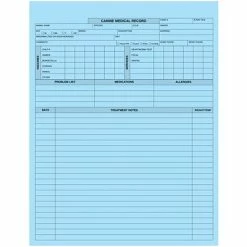 Discount 🧨 Medical Arts Press® Pet Treatment Records, Canine, No Punch 🥰