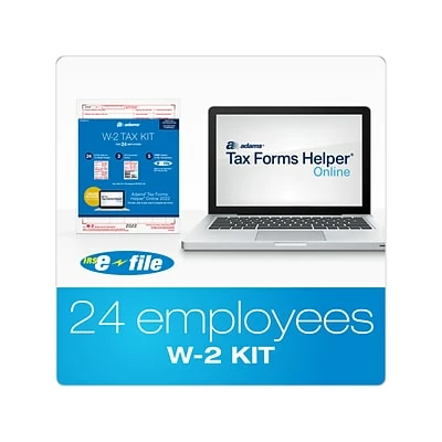 Deals 🔔 W-2 Individual Forms Adams 2022 W-2 Tax Form, White, 24/Pack (STAX6241-22) ✔️ - Image 2
