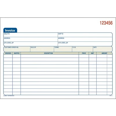 Flash Sale 💯 Adams® Business Forms Carbonless Invoice Book Adams® Carbonless Invoice Book, 8" X 6", 2-Part (196162) 🎁