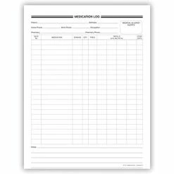Flash Sale 😀 Medical Forms Medical Arts Press® Medication Log 🧨