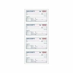 New ✨ Business Forms Adams Receipt Book, 2.75"L X 4.75"W, 200 Sets/Book (DC1152) ❤️