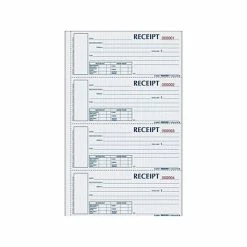 Brand new ⭐ Business Forms Rediform Money 3-Part Carbonless Receipt Book, 2.75"L X 6.88"W, 200/Pack (S1657NCL) 🔔