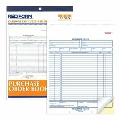 Budget ✨ Rediform Business Forms Purchase Order Book, 2 Parts, Carbonless, 8 1/2" X 11" (RED1L146) ❤️