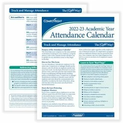 Best Sale 🌟 HR & Medical Forms ComplyRight 2022-2023 Academic Attendance Records, 50/Pack (A43005015) 🔔