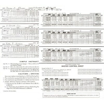 Cheapest ⭐ Business Forms Dome® Shortcut Payroll Books 💯 - Image 2